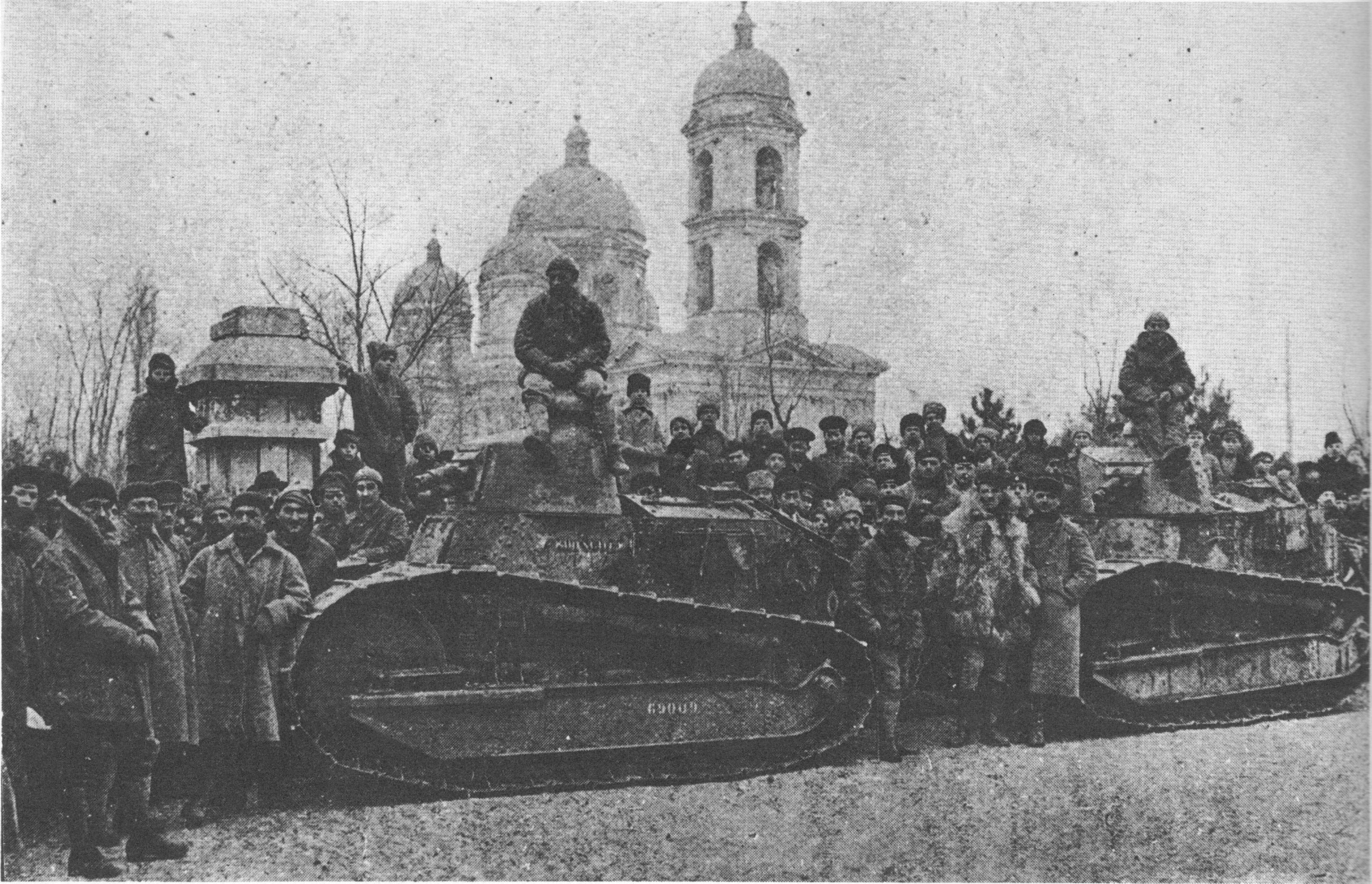 Танки "Рено" в руках григорьевцев весной 1919 года