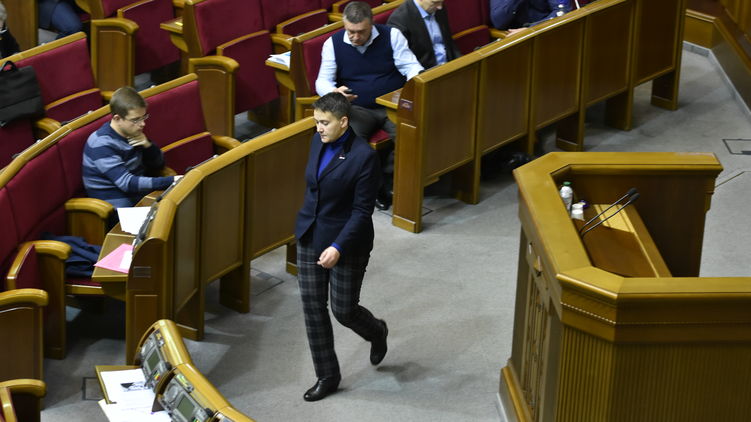 Надежда Савченко в парламенте на прошлой неделе, фото: Аркадий Манн, 
