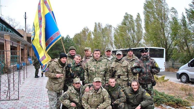 Семен Семенченко с батальоном 