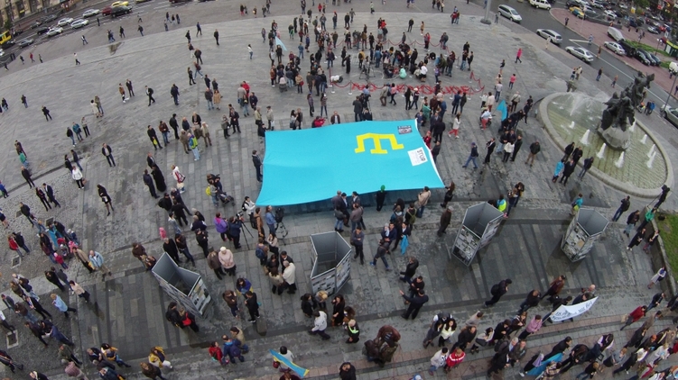 Митинг Скорби на Майдане Независимости, фото: Украинские новости