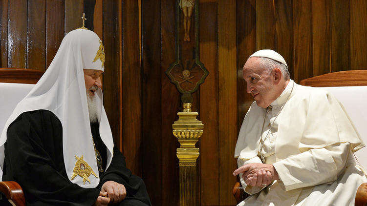Патриарх Кирилл и Папа Франциск за закрытыми дверями проговорили более 2 часов, church.ua