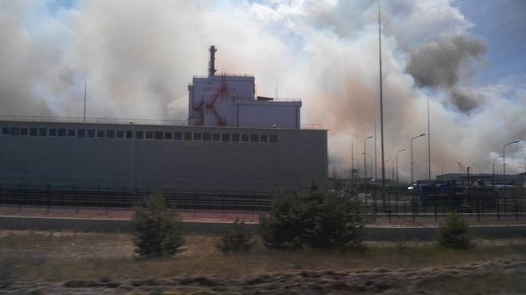 Пожар в Чернобыле. Фото - facebook.com/levina.ns