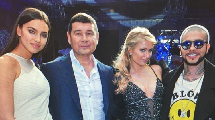 Александр Онищенко и его знаменитые друзья: Ирина Шейк, Пэрис Хилтон и Тимати, фото: Instagram