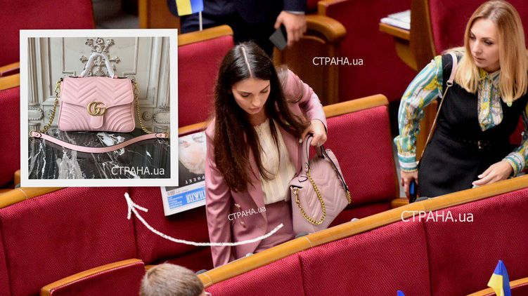 Депутат Коваль пришла в Раду с сумкой Gucci, фото: Изым Каумбаев, 