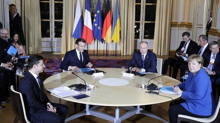 Встреча Путина и Зеленского. Фото с сайта Кремля