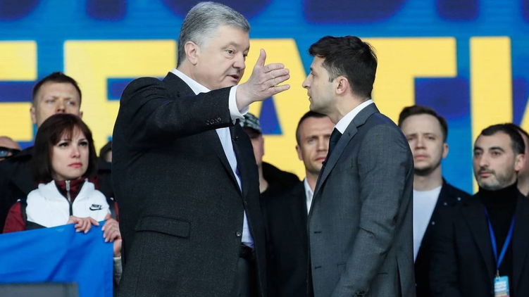 Петр Порошенко и Владимир Зеленский. Фото 5 канала
