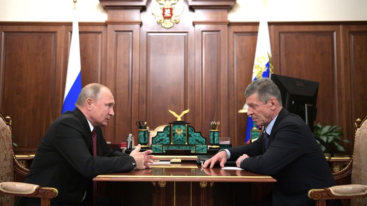Владимир Путин и Дмитрий Козак. Фото сайта Кремля