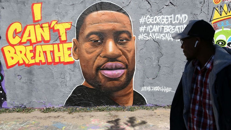 Уличные художники по всему миру создали граффити в честь Флойда