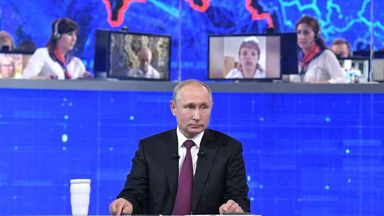 Прямая линия с Владимиром Путиным. Фото с сайта Кремля