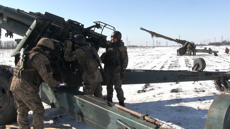 Стрельбы ВСУ в Луганской области. Фото Минобороны Украины