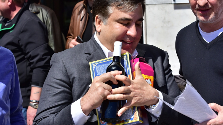 Саакашвили во время одного из визитов в Киев, фото: Аркадий Манн, 