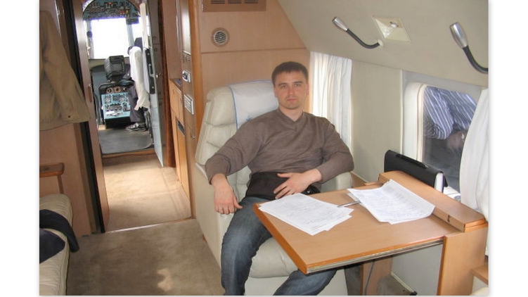 Юрий Федоров в частном самолете, фото: ok.ru