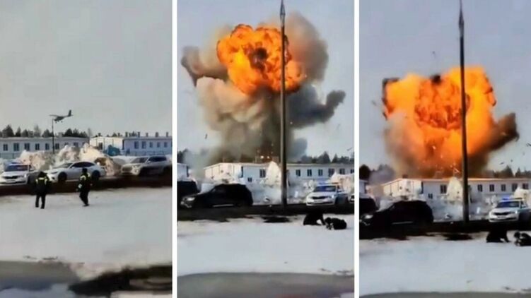 Взрыв после прилета дрона по Алабуге в РФ