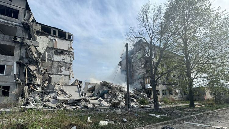 Удар по Очеретино Донецкой области