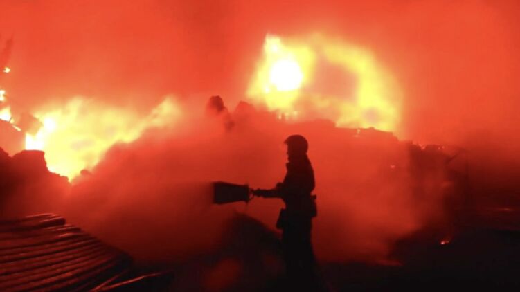 Ліквідація пожежі у Чернігівській області. Фото: ДСНС