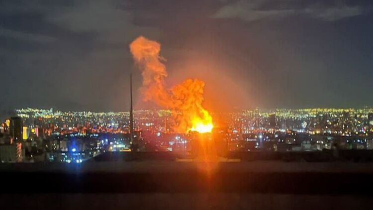 Удар по Тегерану. Фото: Телеграм