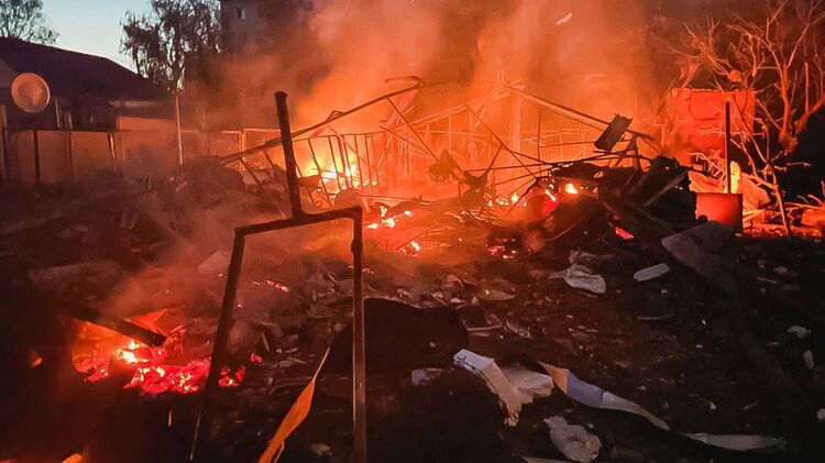 Последствия обстрела Харьковщины. Фото: ГСЧС