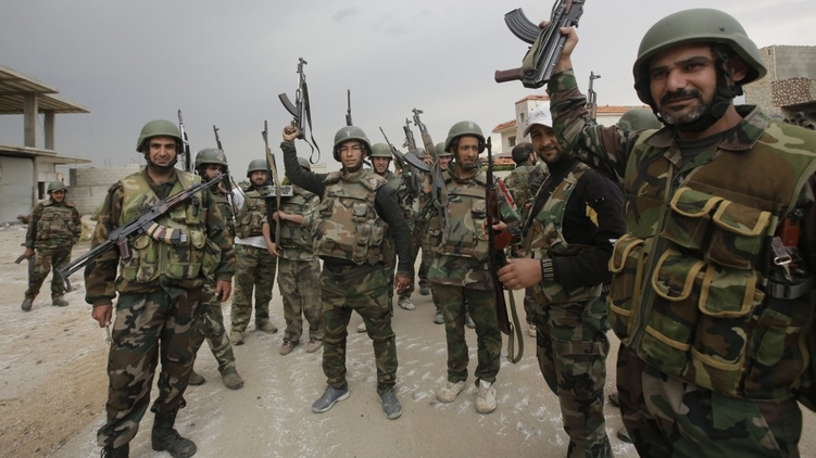Армия Башара Асада отмечает возвращение древней Пальмиры под контроль правительственных войск, фото: 123ru.net