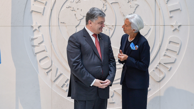 Июньскую встречу с директором-распорядителем МВФ президент Порошенко называл весьма успешной, Фото: president.gov.ua