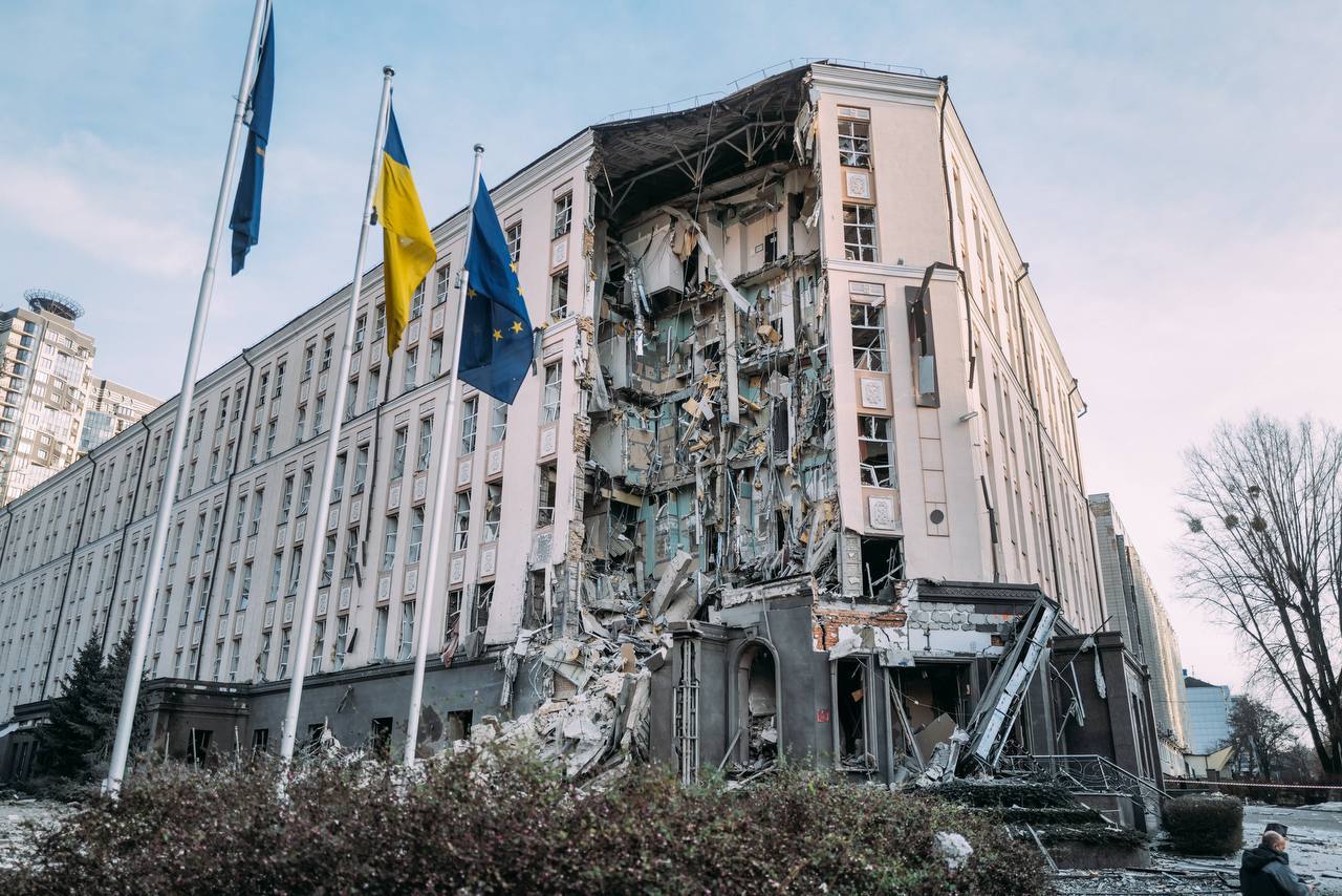 фото 1 ракетная атака на Киев