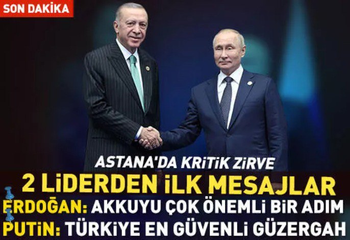 Президенты Турции и России завершили беседу, которая длилась полтора часа