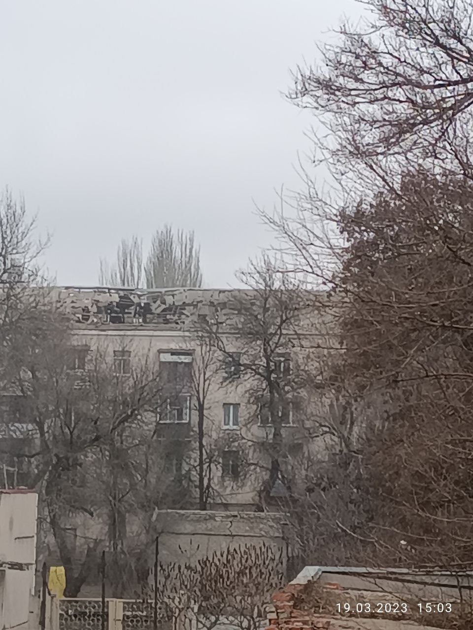 наслідки обстрілу Донецька