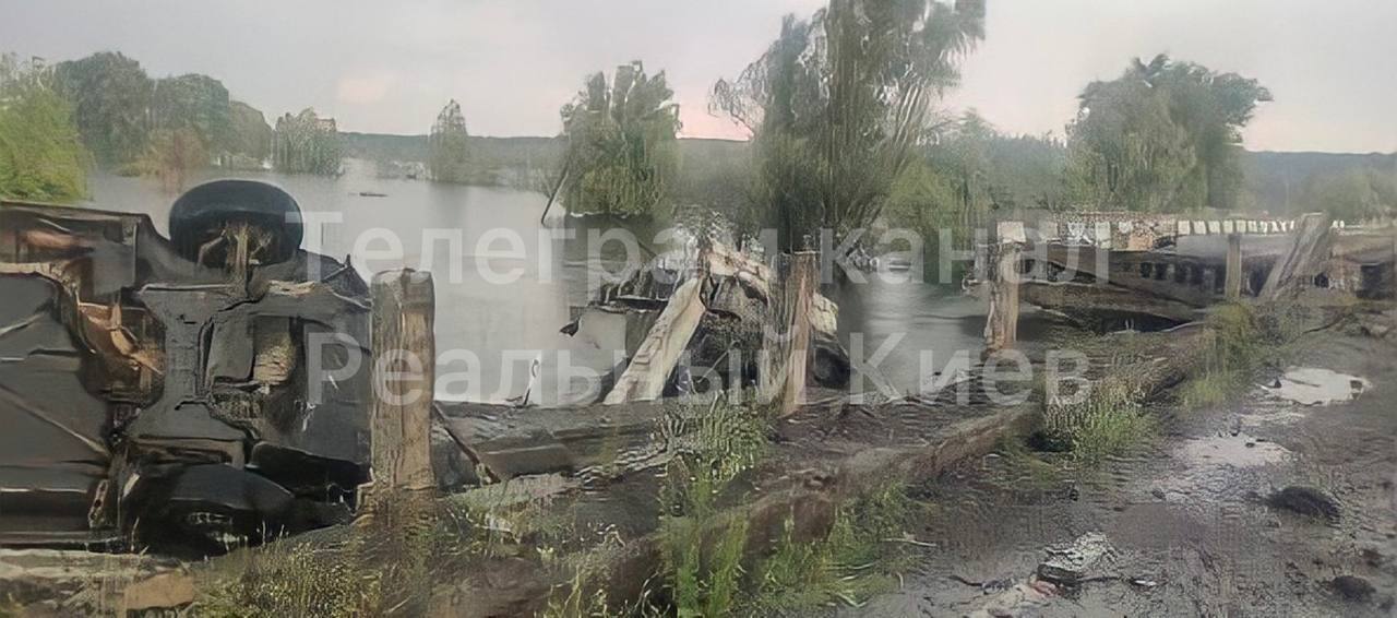 Стали известны подробности по разрушению моста ударом молнии в селе Демидов Киевской области