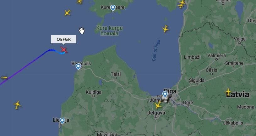 Где упал самолет Сессна - в Балтийском море у берегов Латвии