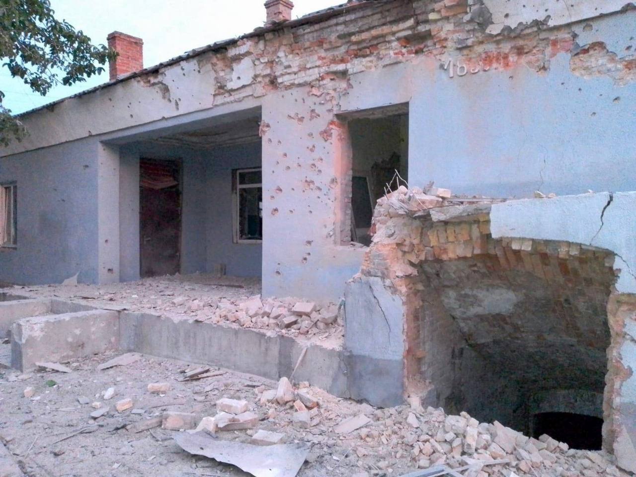 Центр Днепра после попадания, фото 1