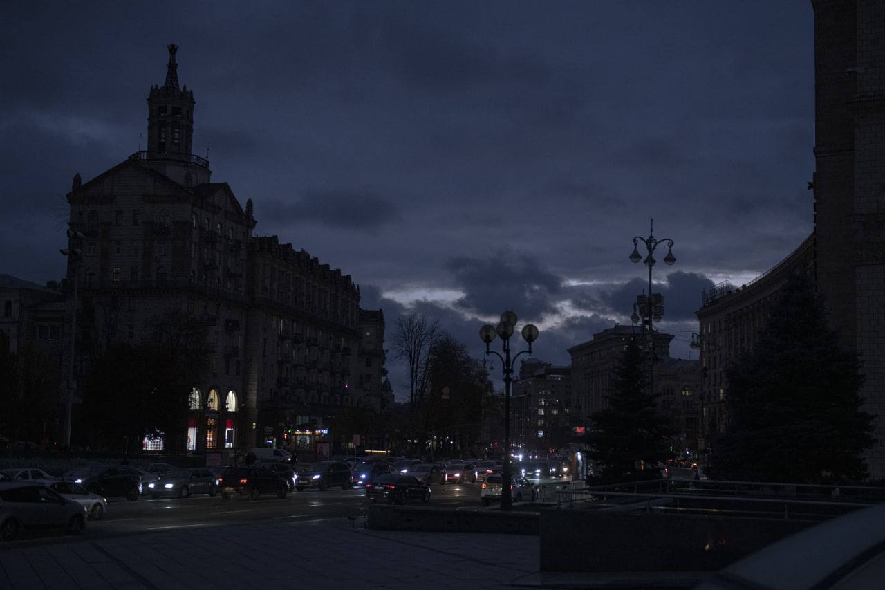 Киев без освещения