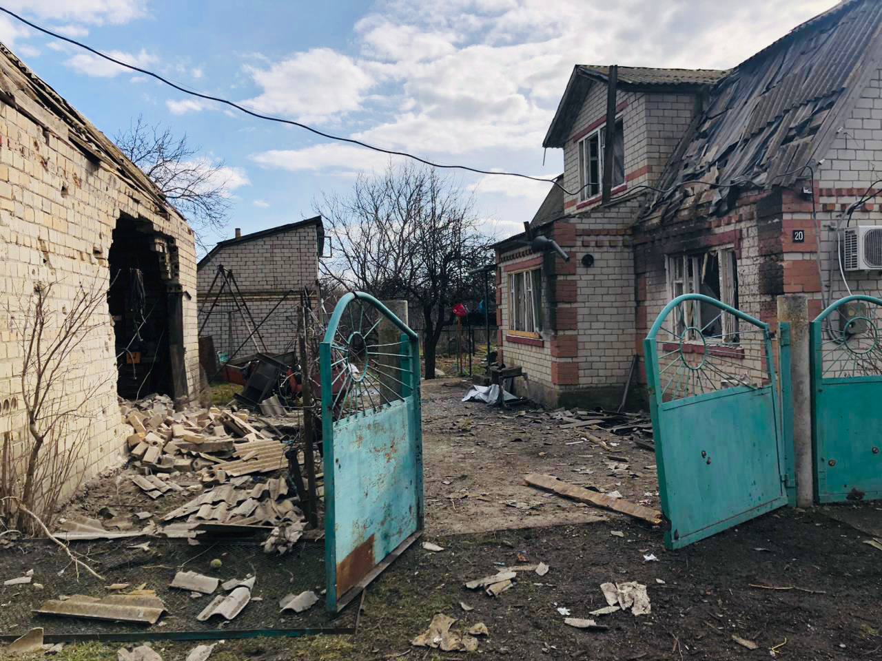 Последствия обстрелов Днепропетровщины 19 февраля 2023 года