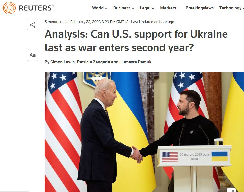 Власти США предупредили Зеленского, что ресурсы для поддержки Киева имеют лимит