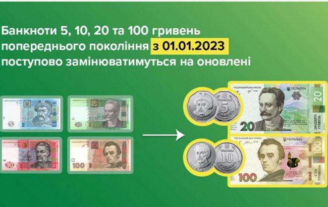 НБУ изымает из обращения ряд банкнот