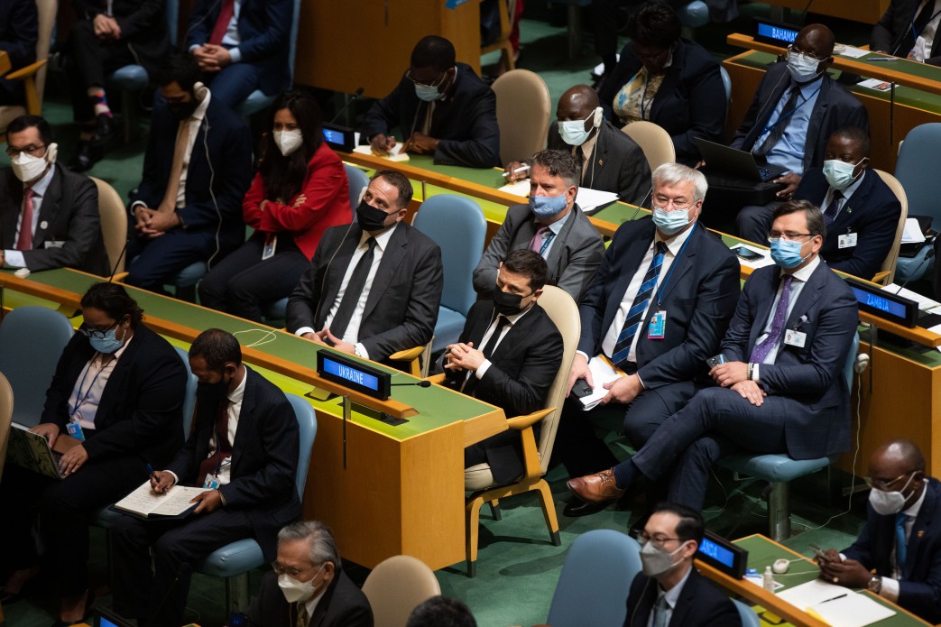 Владимир Зеленский на Генеральной Ассамблее ООН в Нью-Йорке