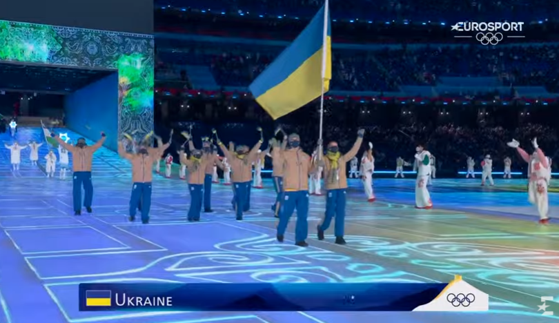 Американский канал показал Путина во время выхода сборной Украины на Олимпиаде