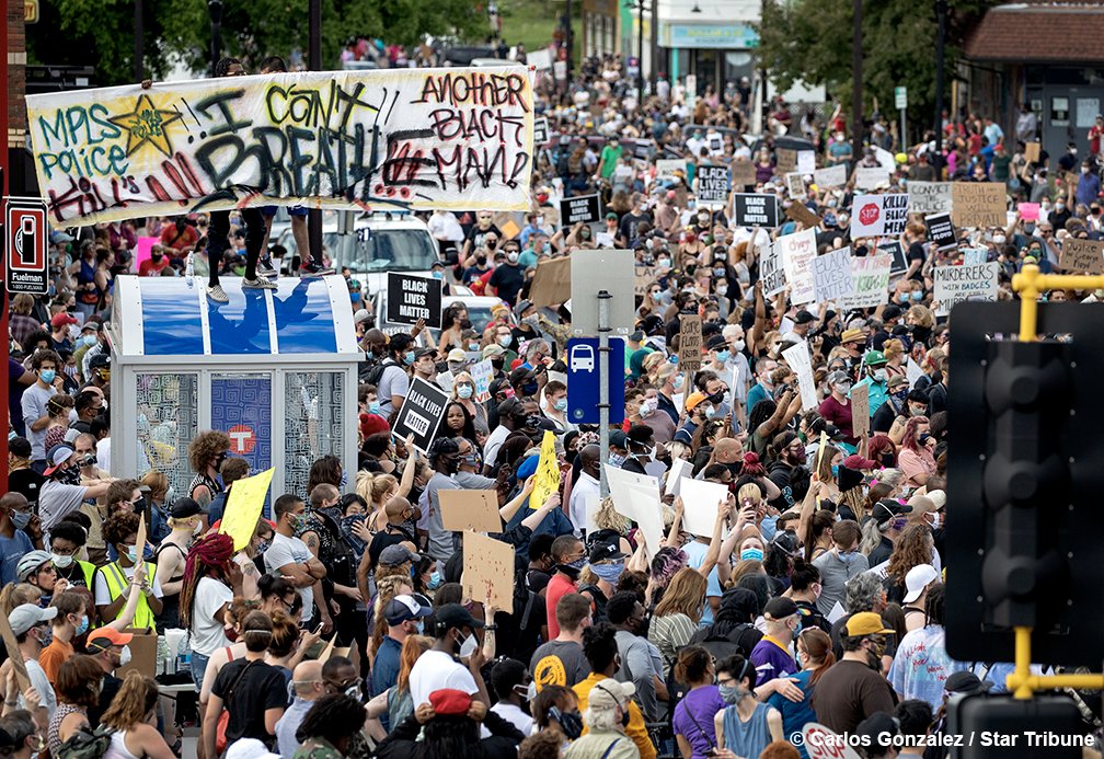 протесты в США Фото Carlos Gonzalez/Star Tribune/twitter