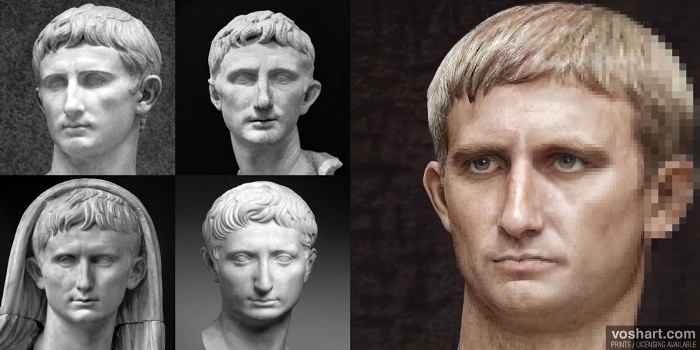 Изображение императора Августа, созданное Вошартом. Фото: news.artnet.com