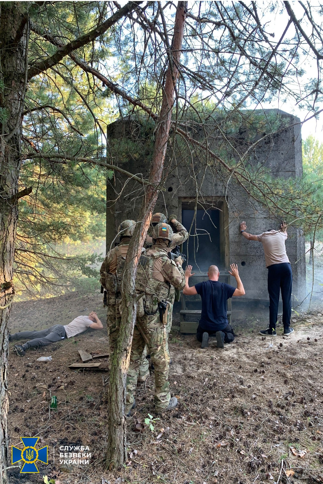СБУ провела антитеррористические учения на границе с Беларусью. Скриншот фейсбук-сообщения