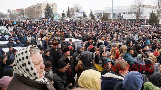 Акция протеста против закрытия Шаргородской районной больницы
