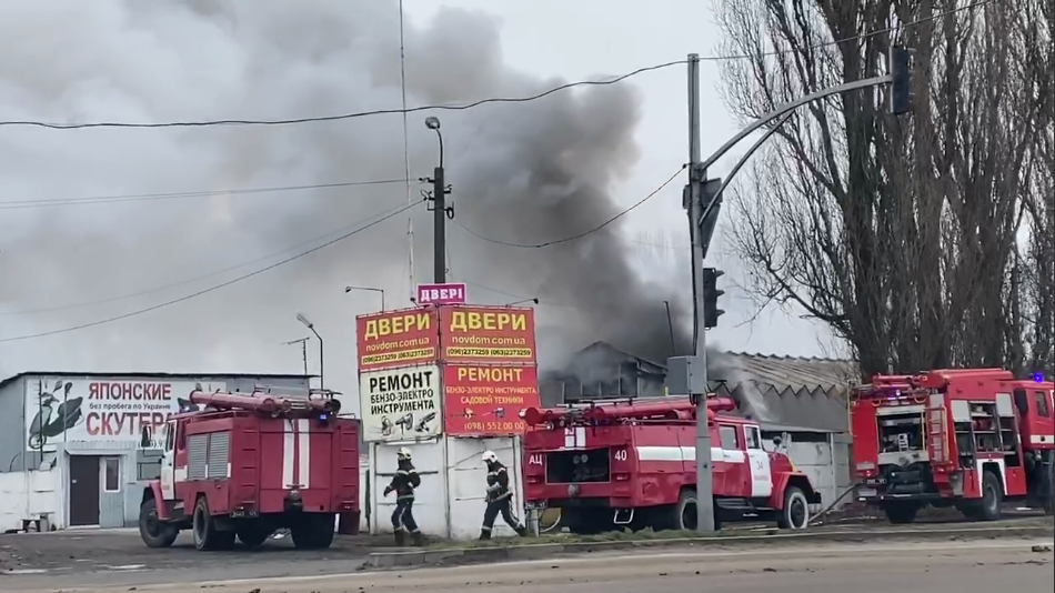 Пожар в районе Крюковщины