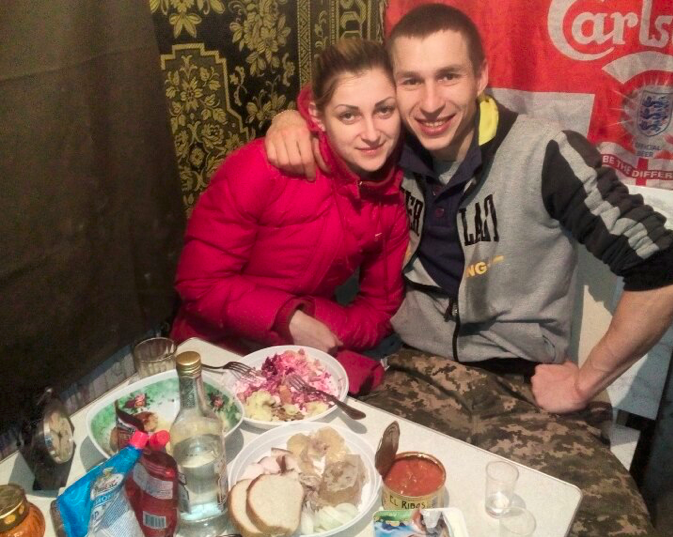 Роман Скрипник с женой