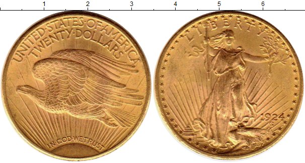 20-долларовая монета 1924 года