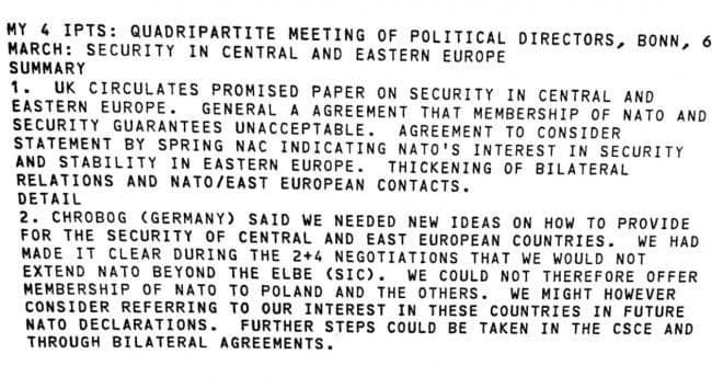 Документ о нерасширении НАТО