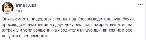 Скриншот: facebook/dtp.kiev.ua