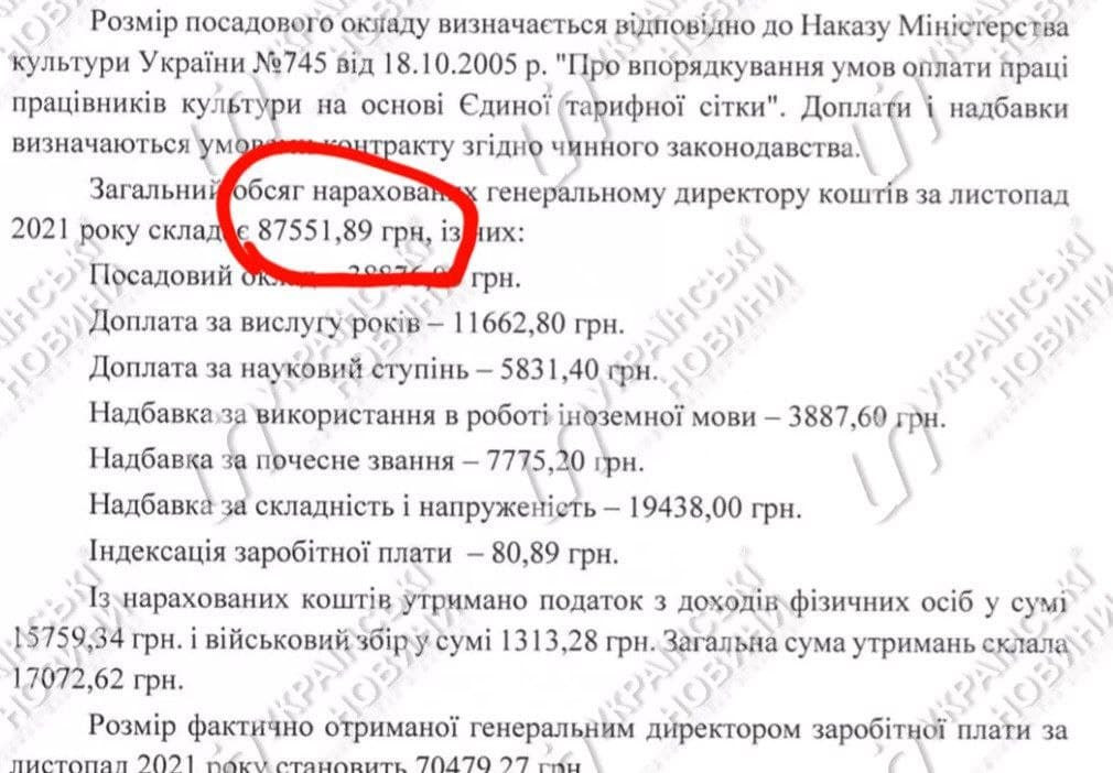 Какую зарплату получает директор Музея Революции достоинства Игорь Пошивайло 