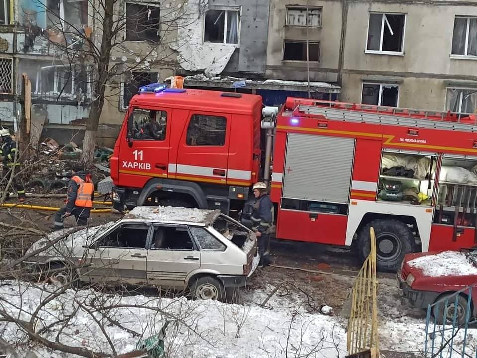 Харьковская область - последствия авиаудара 7 марта, погибли и пострадали мирные жители