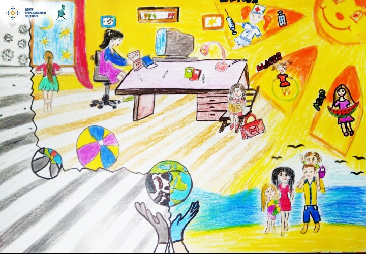 Маленькие украинцы нарисовали все, что думают о коронавирусе и карантине. Фото