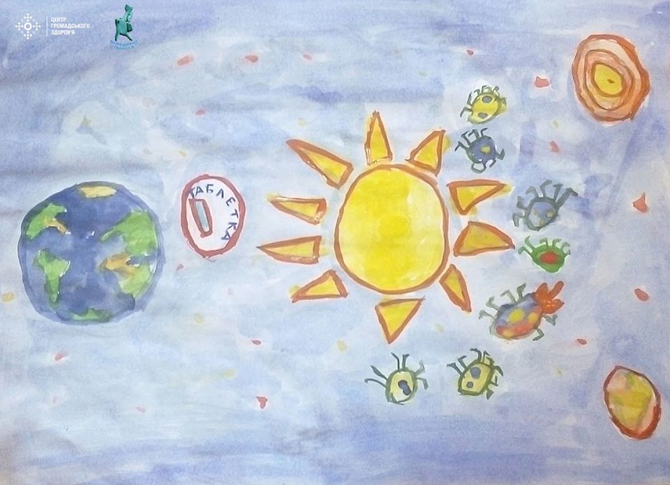 Маленькие украинцы нарисовали все, что думают о коронавирусе и карантине. Фото