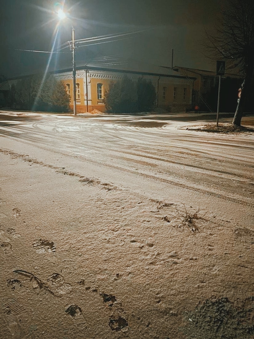 Снег в Черниговской области. Скриншот  из фейсбука