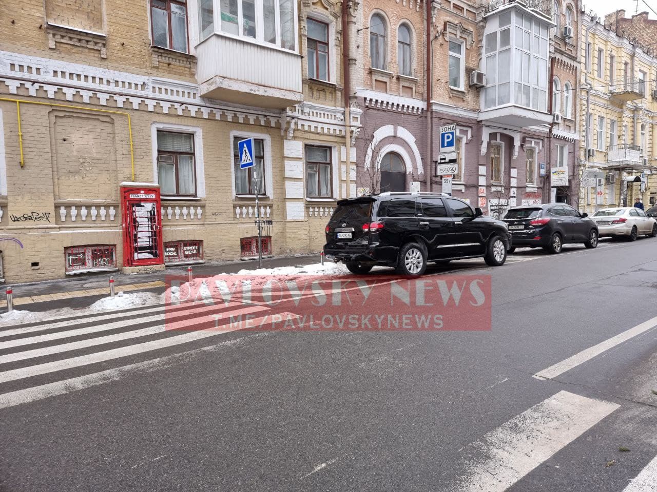 Автомобиль Кличко припаркован с нарушение ПДД